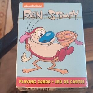 REN AND STIMPY NICKELODEON PLAYING CARDS, SEALED
